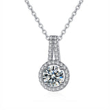 Fashion Carat Simulation Moissanite Round Bag Pendants