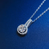Fashion Carat Simulation Moissanite Round Bag Pendants