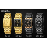 WWOOR Luxus Men Fashion Square Date Watch